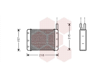 Výměník tepla, vnitřní vytápění VAN WEZEL 02006089