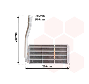 Výměník tepla, vnitřní vytápění VAN WEZEL 02006177