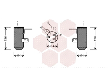 Susarna, klimatizace VAN WEZEL 0200D160