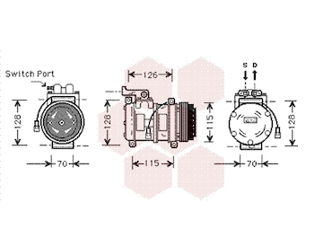 Kompresor, klimatizace VAN WEZEL 0200K027