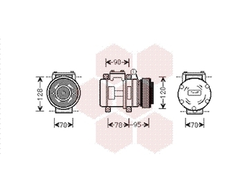 Kompresor, klimatizace VAN WEZEL 0200K028