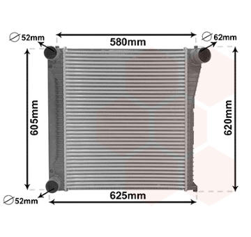 Chladič plniaceho vzduchu VAN WEZEL 02014708