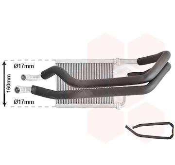 Výměník tepla, vnitřní vytápění VAN WEZEL 02016701