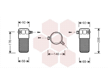 Susarna, klimatizace VAN WEZEL 0300D303
