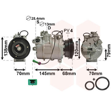 Kompresor, klimatizace VAN WEZEL 0300K011