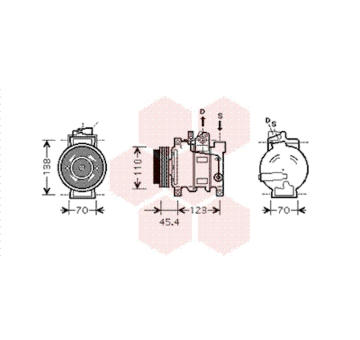 Kompresor, klimatizace VAN WEZEL 0300K227