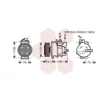 Kompresor, klimatizace VAN WEZEL 0300K330