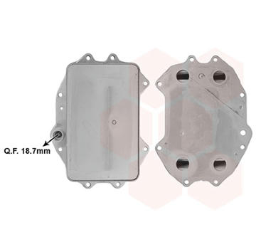 Chladič motorového oleja VAN WEZEL 03013730