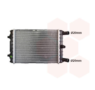 Chladič, chlazení motoru VAN WEZEL 03012704