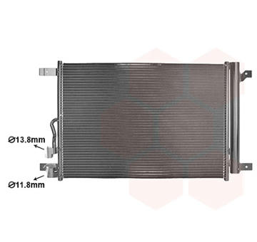 Kondenzátor, klimatizace VAN WEZEL 03015705