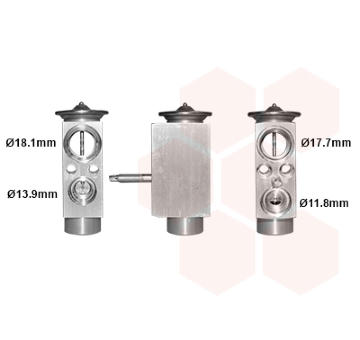 Expanzní ventil, klimatizace VAN WEZEL 06001238