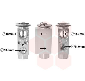 Expanzní ventil, klimatizace VAN WEZEL 06001441