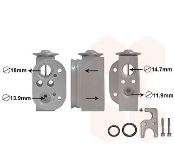 Expanzní ventil, klimatizace VAN WEZEL 06001497