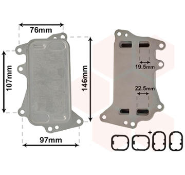 Chladič oleja automatickej prevodovky VAN WEZEL 06003553