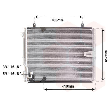 Kondenzátor, klimatizace VAN WEZEL 06005183