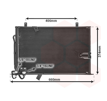Kondenzátor, klimatizace VAN WEZEL 06005184