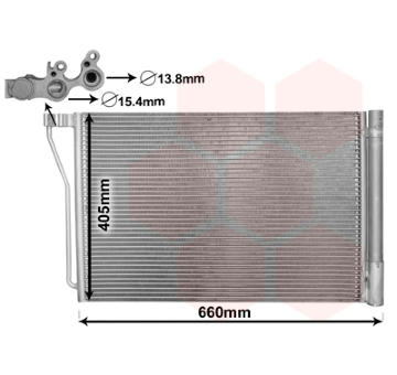 Kondenzátor, klimatizace VAN WEZEL 06005490