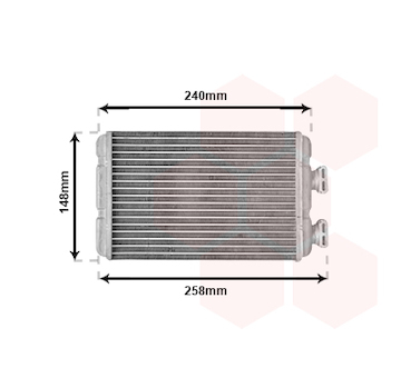 Výměník tepla, vnitřní vytápění VAN WEZEL 06006210