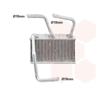Výměník tepla, vnitřní vytápění VAN WEZEL 06006599