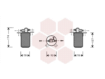 Susarna, klimatizace VAN WEZEL 0600D021