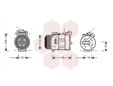 Kompresor, klimatizace VAN WEZEL 0600K015