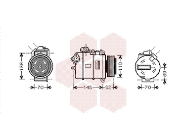 Kompresor, klimatizace VAN WEZEL 0600K336