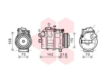 Kompresor, klimatizace VAN WEZEL 0600K427
