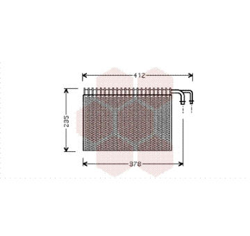 Výparník, klimatizace VAN WEZEL 0600V268