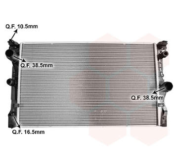 Chladič, chlazení motoru VAN WEZEL 06012752