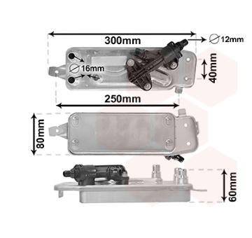 Chladič oleje, automatická převodovka VAN WEZEL 06013708