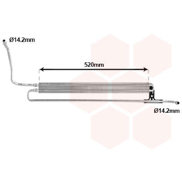 Chladič oleje, řízení VAN WEZEL 06013724