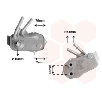 Chladič oleje, automatická převodovka VAN WEZEL 06013733