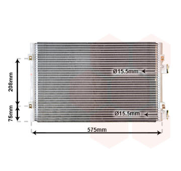 Kondenzátor, klimatizace VAN WEZEL 07005071