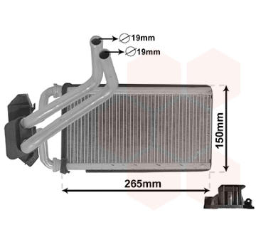 Výměník tepla, vnitřní vytápění VAN WEZEL 07006140