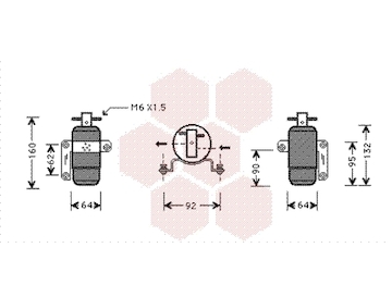 Susarna, klimatizace VAN WEZEL 0700D060