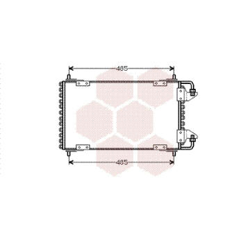Kondenzátor, klimatizace VAN WEZEL 09005091