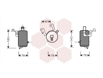 Susarna, klimatizace VAN WEZEL 0900D203