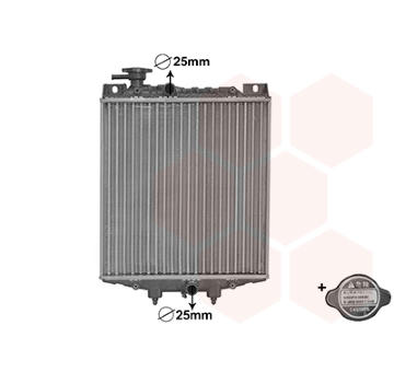 Chladič, chlazení motoru VAN WEZEL 11002034