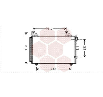 Kondenzátor, klimatizace VAN WEZEL 11005056