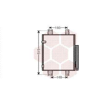 Kondenzátor, klimatizace VAN WEZEL 11005062