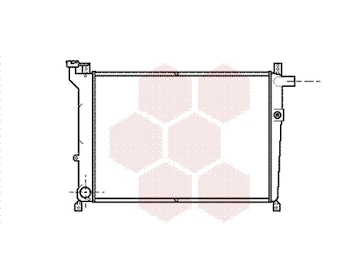 Chladič, chlazení motoru VAN WEZEL 13002098