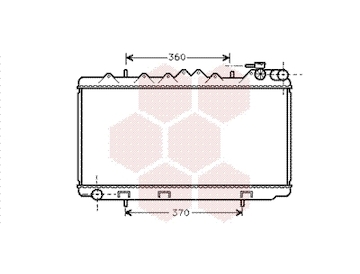 Chladič, chlazení motoru VAN WEZEL 13002122