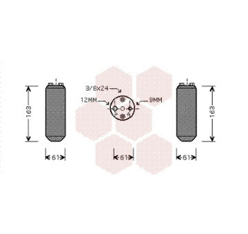 Susarna, klimatizace VAN WEZEL 1300D058