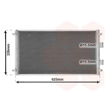 Kondenzátor, klimatizace VAN WEZEL 13015712