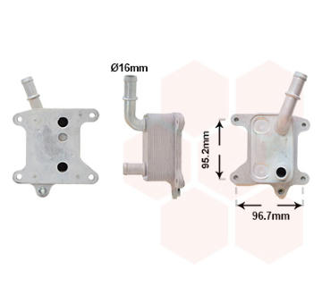 Chladič motorového oleja VAN WEZEL 15013701
