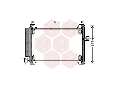 Kondenzátor, klimatizace VAN WEZEL 17005327