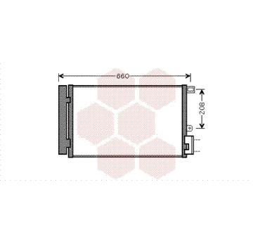 Kondenzátor, klimatizace VAN WEZEL 17005357