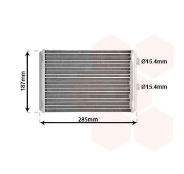 Výměník tepla, vnitřní vytápění VAN WEZEL 17006325