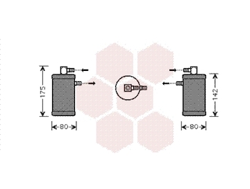 Susarna, klimatizace VAN WEZEL 1700D349
