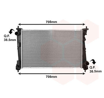 Chladič motora VAN WEZEL 17012724